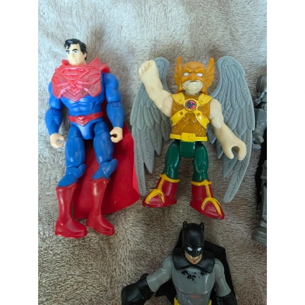 DC Comics Justice League Figure Lot Superman Hawkman Armored Batman Imaginext